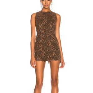 Alexander Wang Leopard Print Mini Dress NWT